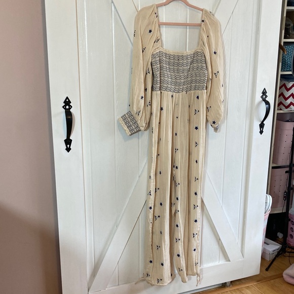 Free People NWT Dahillia Embroiderd Jumpsuit - Picture 6 of 10